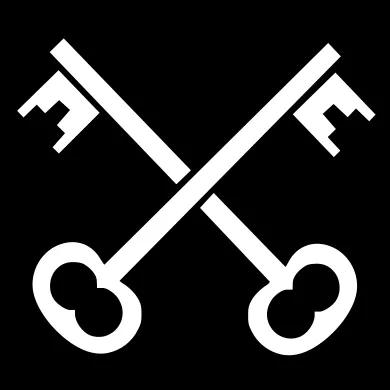 Crossed keys 
